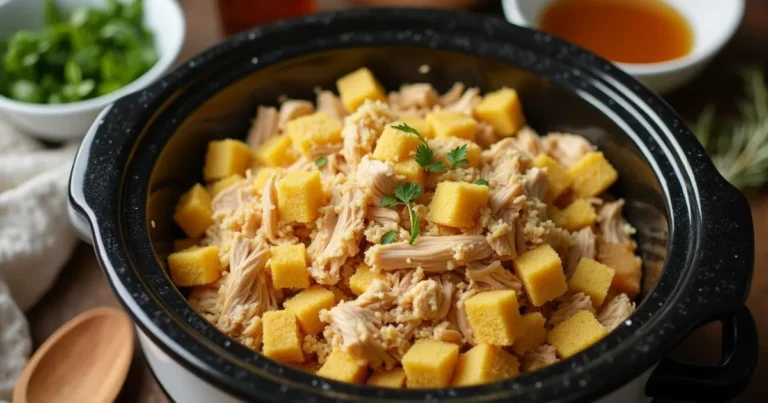 crockpot chicken and dressing